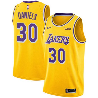 Nike Los Angeles Lakers #30 Troy Daniels Gold NBA Swingman Icon Edition Jersey Men's